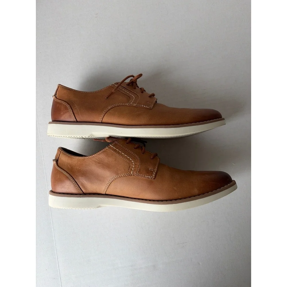 Sperry Top-Sider Mens Tan Brown Leather Oxford Shoes STS22071 Size 8.5M